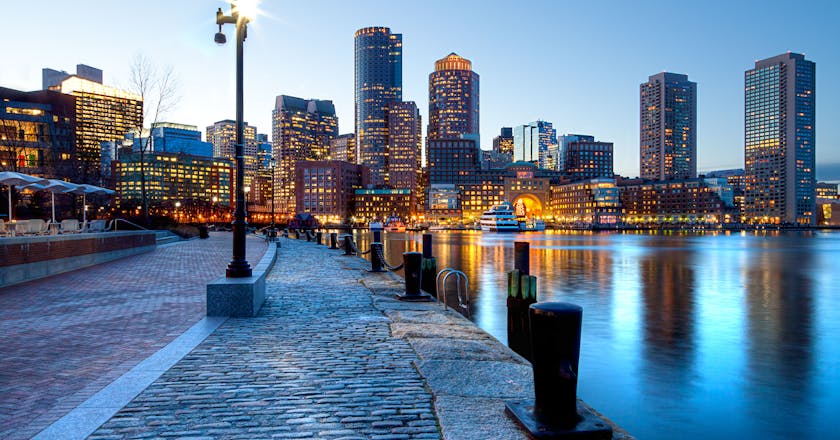 Scenic view of Boston, MA, US
