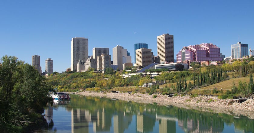 Scenic view of Edmonton