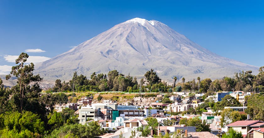 Vacker vy över Arequipa