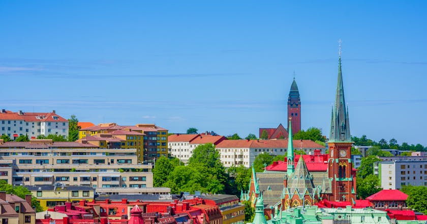 Vista panoramica di Göteborg