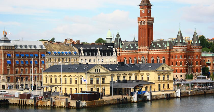 Prachtig uitzicht op Helsingborg