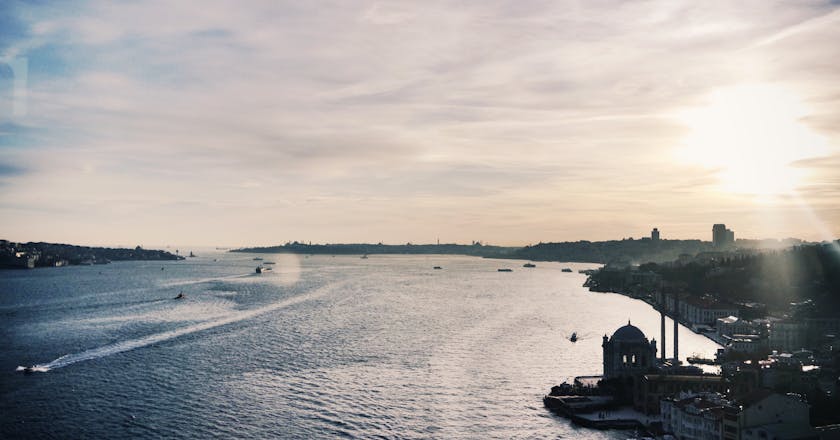 Vista panoramica di Istanbul Europa