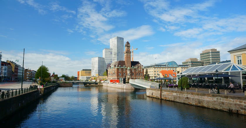 Prachtig uitzicht op Malmö