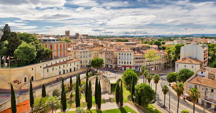 Scenic view of Montpellier