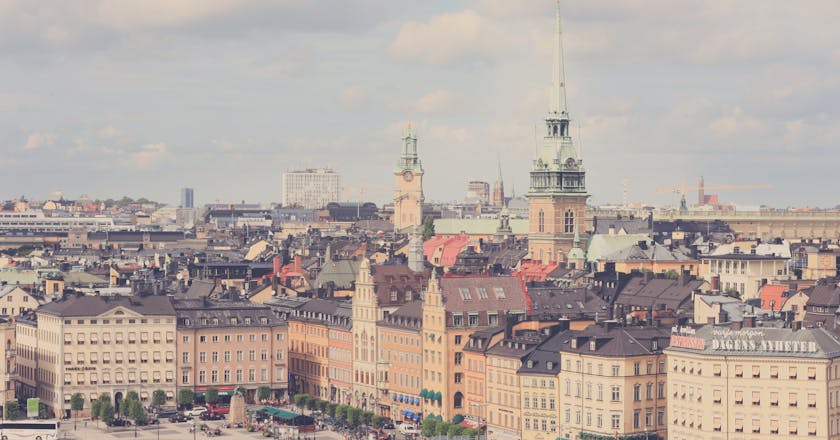 Живописный вид на Стокгольм