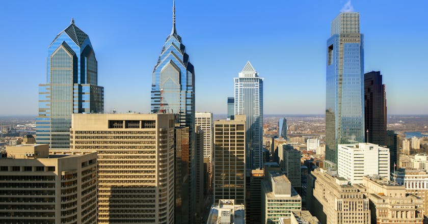 Vue panoramique de Philadelphie