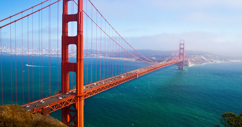 Scenic view of San Francisco, US