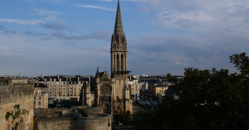 Vista panoramica di Caen