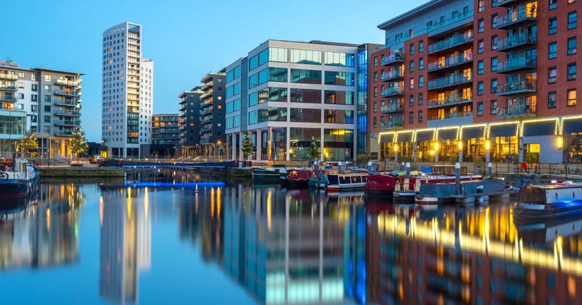 Vista panoramica di Leeds