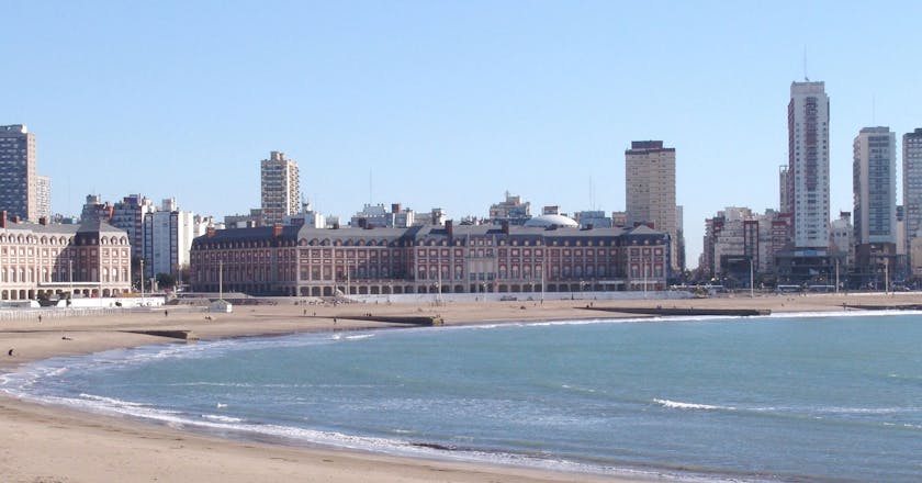 Vista panoramica di Mar del Plata