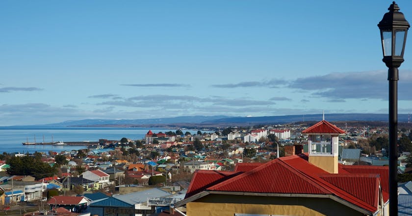 Vista panorâmica de Punta Arenas, CL
