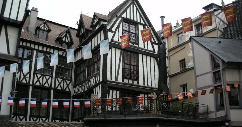 Vista panoramica di Rouen