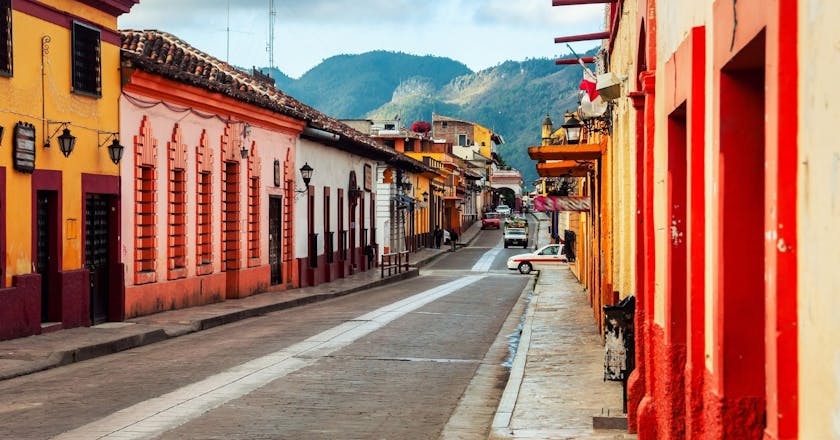 Живописный вид на San Cristóbal de las Casas