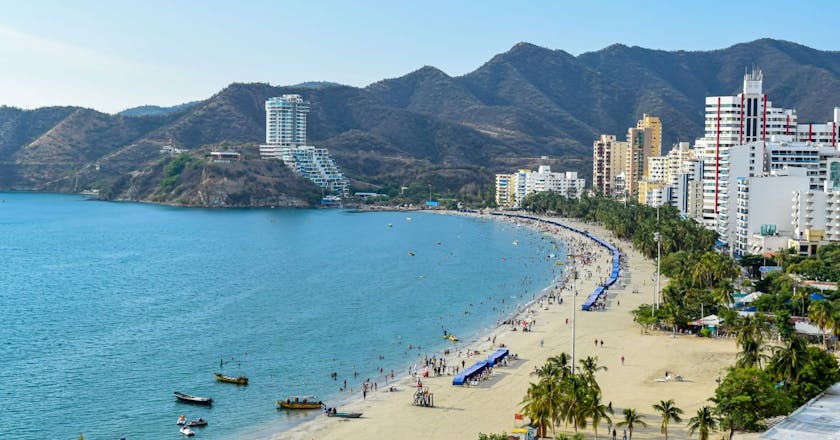 Scenic view of Santa Marta, CO