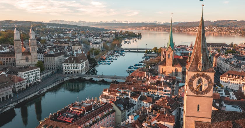 Scenic view of Zürich