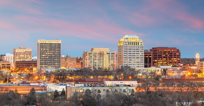 Scenic view of Colorado Springs