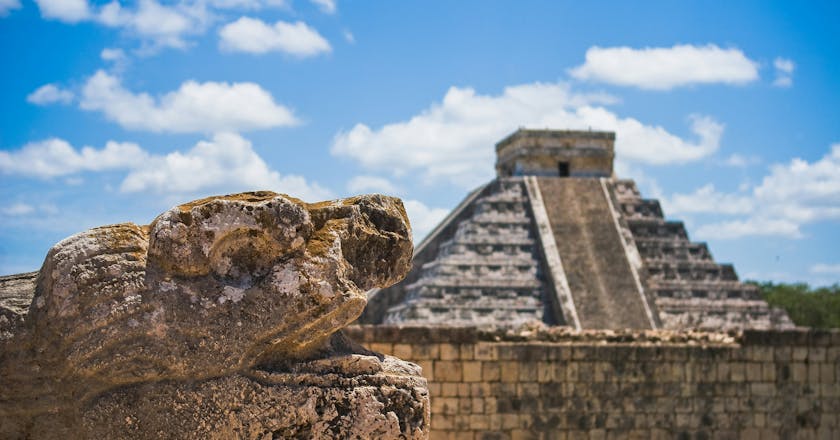 Vista panorâmica de Chichén-Itzá