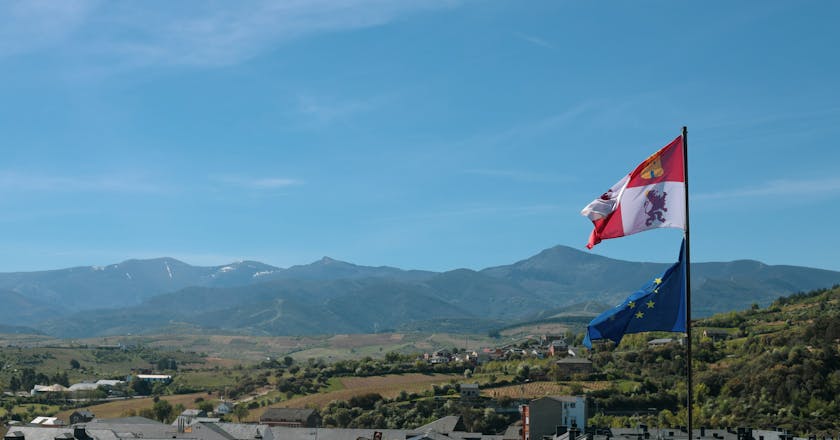 Prachtig uitzicht op Ponferrada