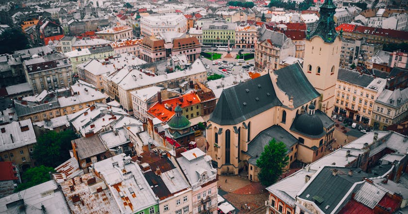 Живописный вид на Львов