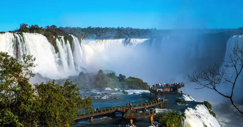 Vista panorâmica de Quedas Do Iguacu