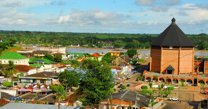 Vista panorâmica de Cruzeiro do Sul, AC