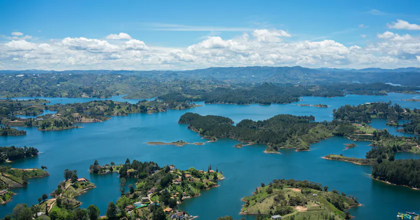 Vue panoramique de Guatape
