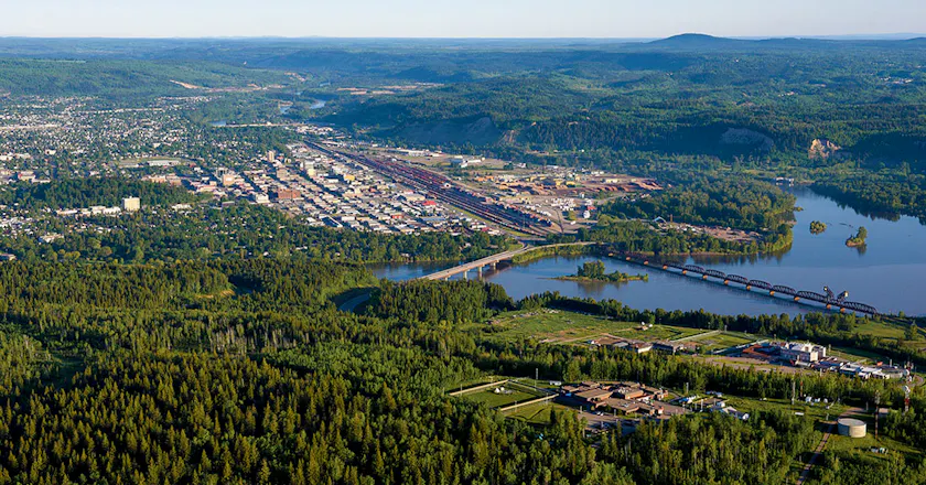 Scenic view of Prince George