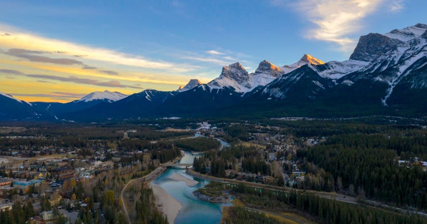 Vista panoramica di Canmore