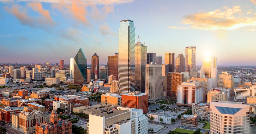 Scenic view of Dallas, TX