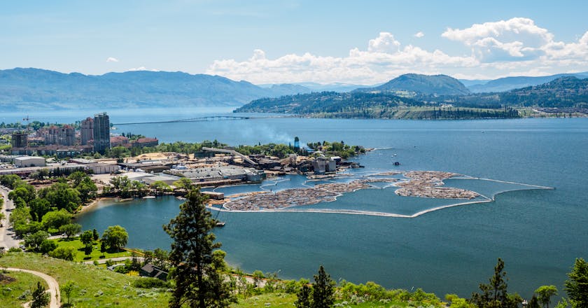 Prachtig uitzicht op Kelowna