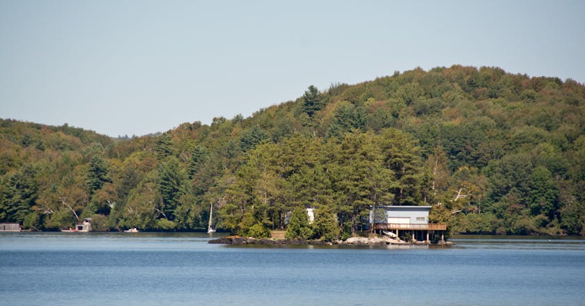 Vue panoramique de Magog