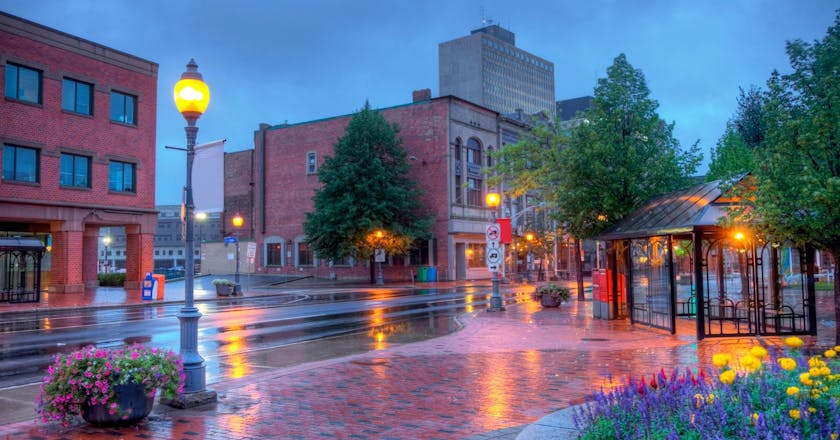 Scenic view of Moncton