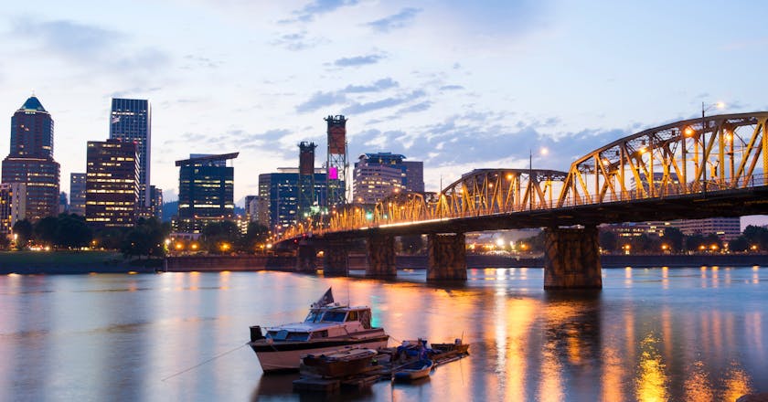Vue panoramique de Portland, ME