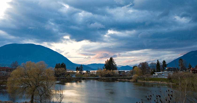 Scenic view of Salmon Arm
