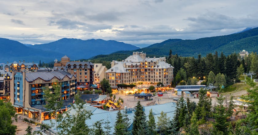 Vista panoramica di Whistler